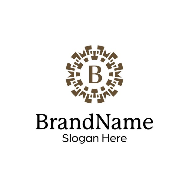 El elegante emblema ornamental es el logotipo de la plantilla de la cresta premium