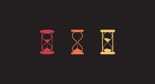 Elegante esfera del reloj Vector Time de un vistazo
