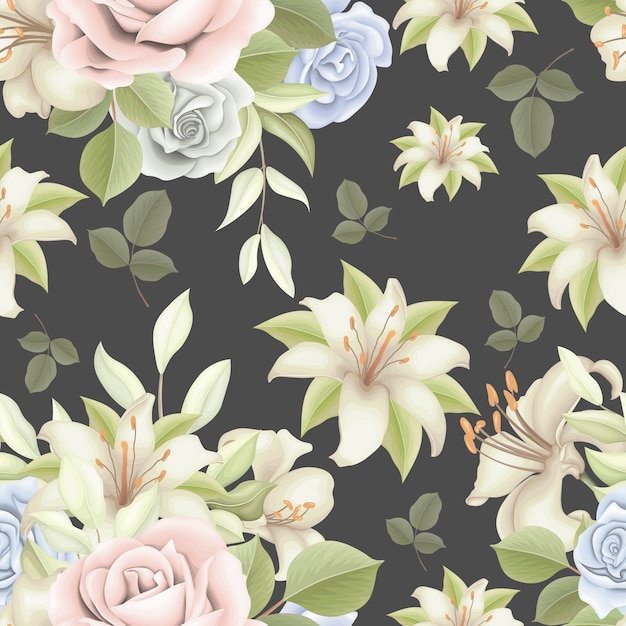 Elegante estampado floral sin costuras.