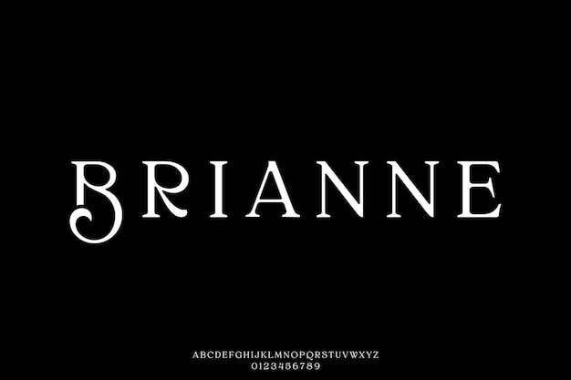 Elegante estilo de tipografía vintage de borde suave de letra de visualización de fuente vectorial