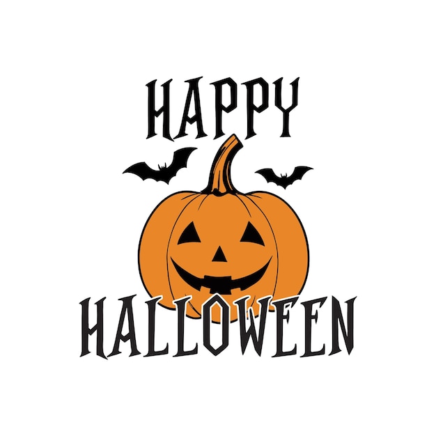 elegante feliz Halloween tipografía vector de diseño de camiseta