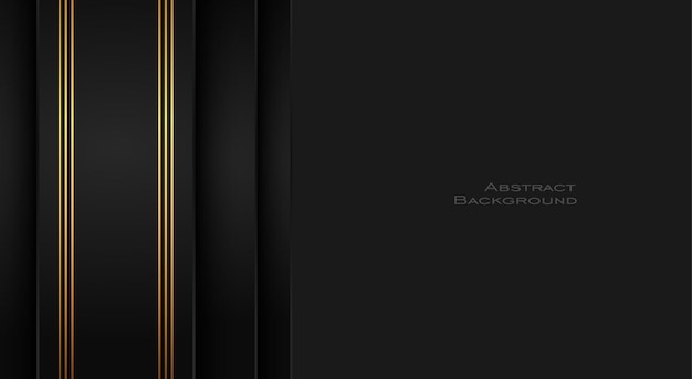 Elegante fondo abstracto premium negro con elementos geométricos oscuros de lujo