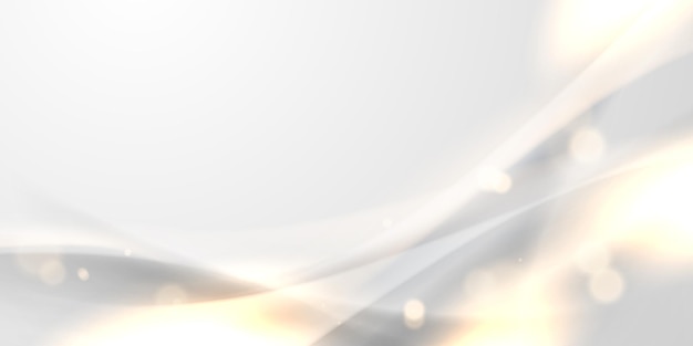 Elegante fondo blanco con elementos dorados ornamentados Diseño abstracto moderno de ilustración vectorial