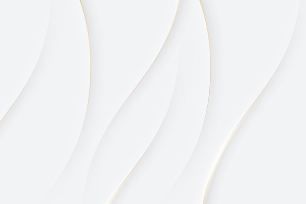 Vector elegante fondo blanco con líneas doradas
