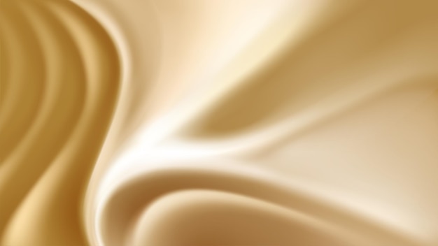 Elegante fondo degradado dorado con suaves curvas fluidas, perfecto para diseños de lujo