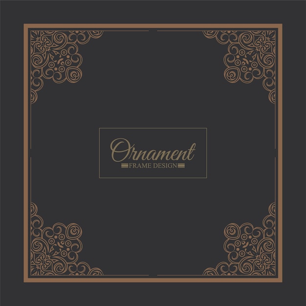 Elegante fondo de diseño de marco decorativo