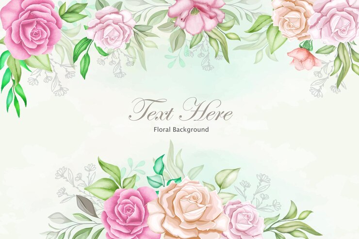 Elegante fondo floral con flor hermosa
