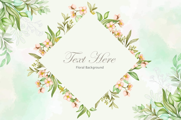 Elegante fondo floral con flor hermosa