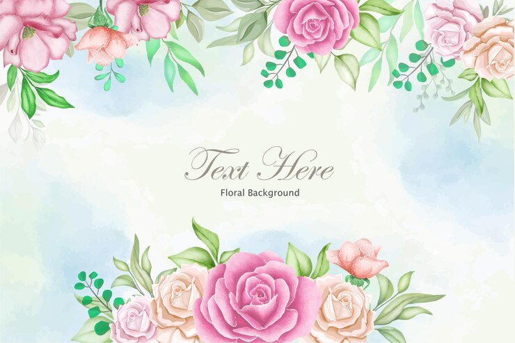 Elegante fondo floral con flor hermosa