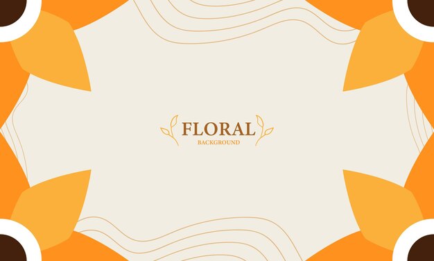 Elegante fondo floral con lugar para el texto