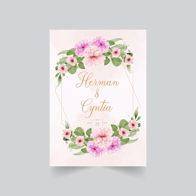 Elegante fondo floral de otoño con rosa y flor de pino