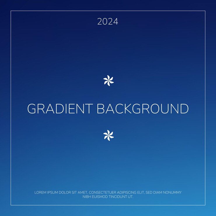 Vector el elegante fondo de gradiente azul es ideal para presentaciones digitales