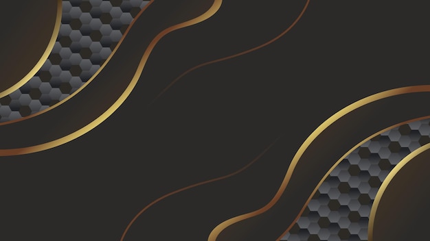 Elegante fondo de lujo con elementos dorados y texturas oscuras perfectas para marcas de primera calidad