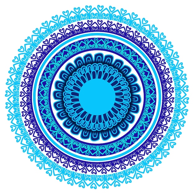 El elegante fondo de mandala de colores