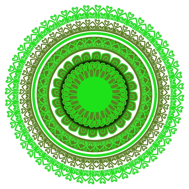 El elegante fondo de mandala de colores
