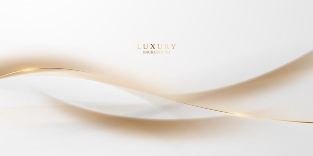 Elegante fondo marrón con elementos dorados de lujo Diseño de ilustración vectorial abstracto 3D moderno