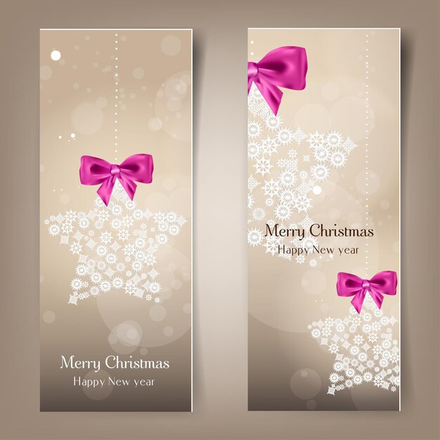 Elegante fondo navideño con copos de nieve
