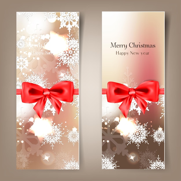 Elegante fondo navideño con copos de nieve