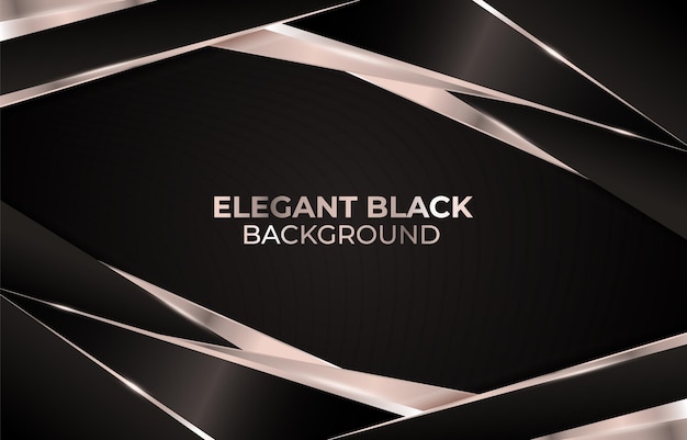Elegante fondo negro y plateado