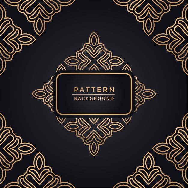 Elegante fondo ornamental en color dorado