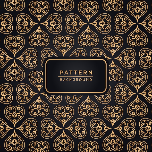 Elegante fondo ornamental en color dorado