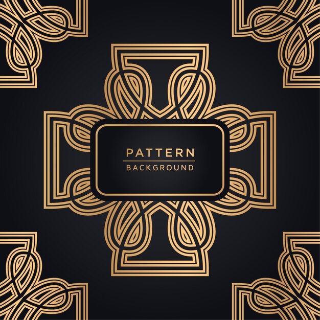 Elegante fondo ornamental en color dorado