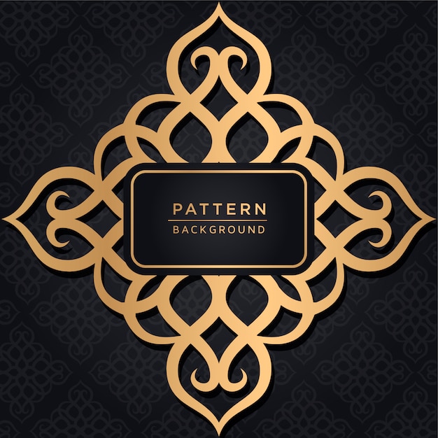 Elegante fondo ornamental en color dorado