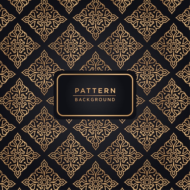 Elegante fondo ornamental en color dorado