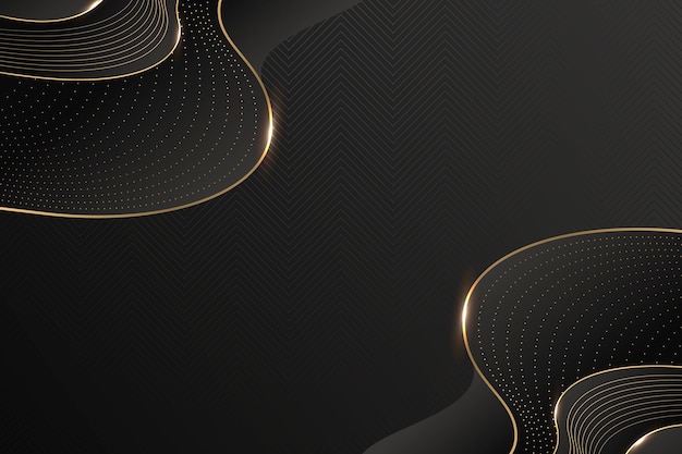Elegante fondo oscuro con acentos dorados