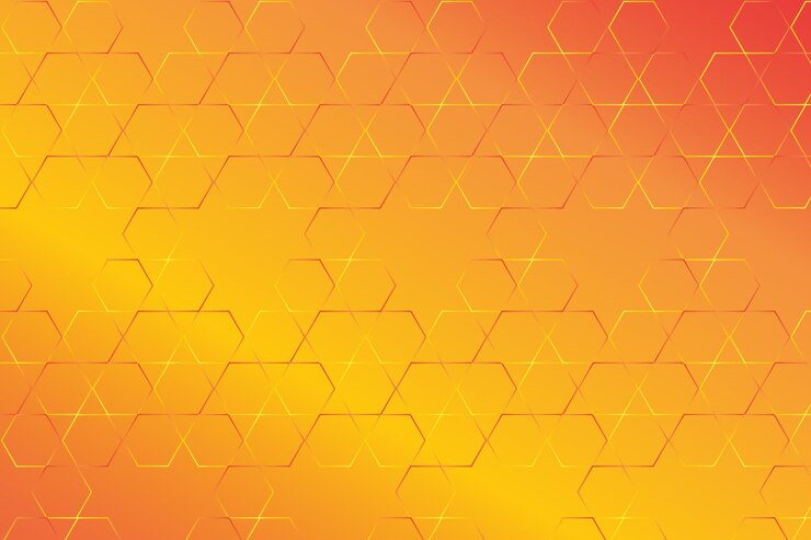 Elegante fondo de patrón de línea dorada hexagonal