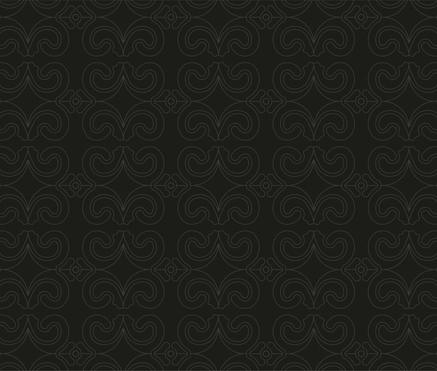 Elegante fondo de patrón de ornamento oscuro
