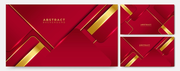 Elegante fondo rojo granate y dorado con capa superpuesta Traje para seminarios y charlas festivas de fiestas de instituciones corporativas de negocios