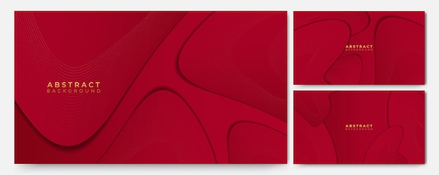 Elegante fondo rojo granate y dorado con capa superpuesta Traje para seminarios y charlas festivas de fiestas de instituciones corporativas de negocios