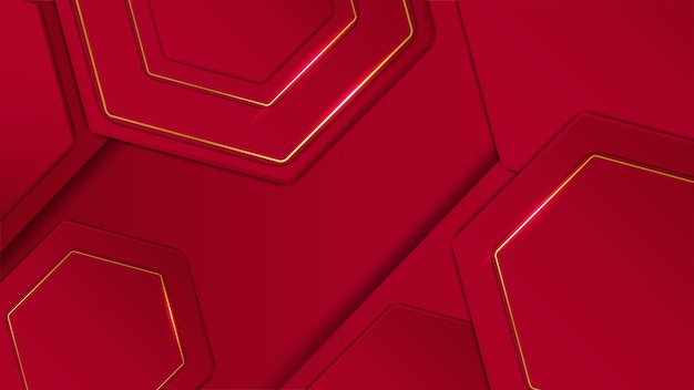 Elegante fondo rojo granate y dorado con capa superpuesta Traje para seminarios y charlas festivas de fiestas de instituciones corporativas de negocios