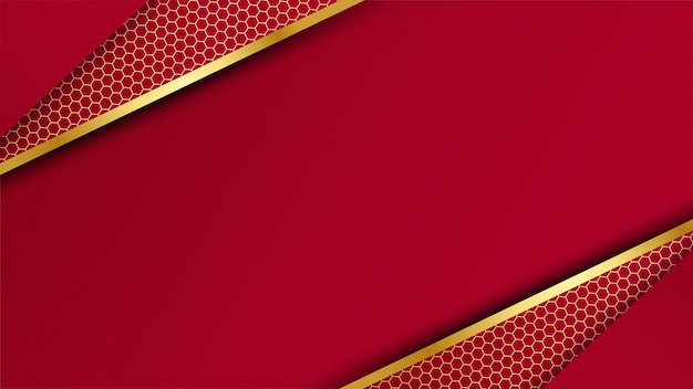 Elegante fondo rojo granate y dorado con capa superpuesta Traje para seminarios y charlas festivas de fiestas de instituciones corporativas de negocios