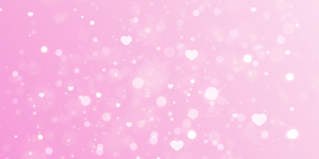 Elegante fondo de San Valentín con efectos de luz y degradado. Para diseño web e ilustraciones.
