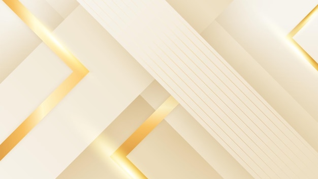 Elegante fondo de tonalidad crema con elementos dorados en línea