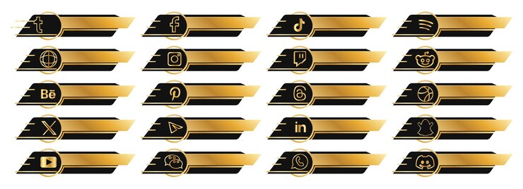 Vector elegante gradiente dorado con diseño de tercios inferiores negros estilo moderno elegante con transiciones suaves perfecto para videos profesionales y contenido de redes sociales aspecto minimalista limpio