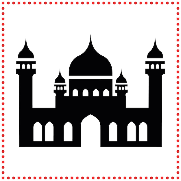 Elegante gráfico de mezquita ideal para agregar un toque de patrimonio a sus proyectos creativos