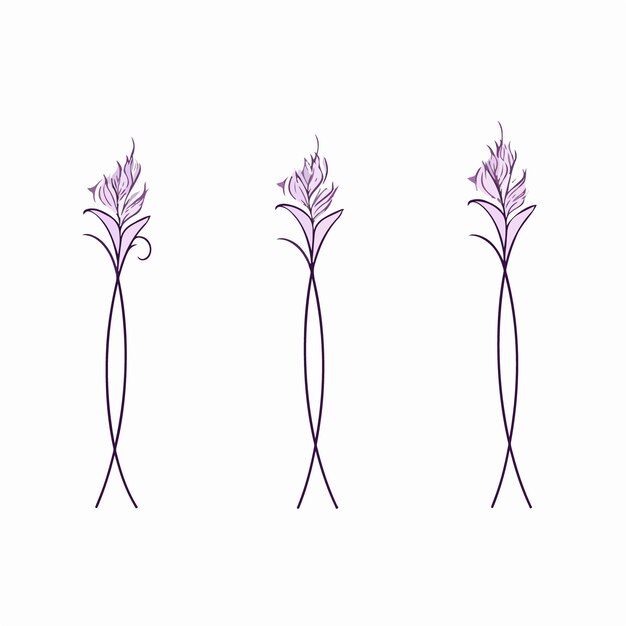 Elegante ilustración de jacinto en formato vectorial