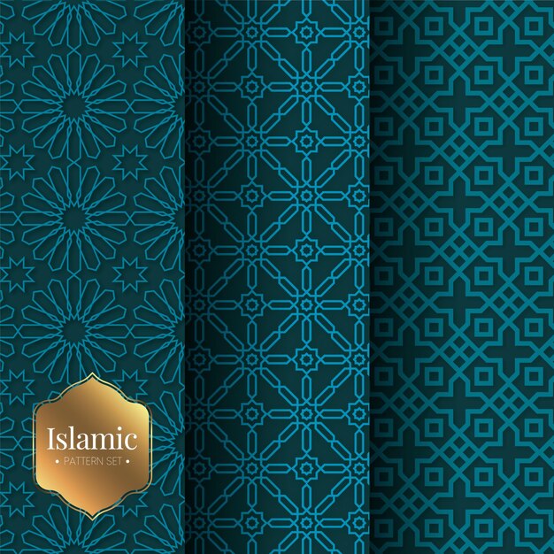 elegante_islámico_árabe_patrón_premium_template_vectorset_01