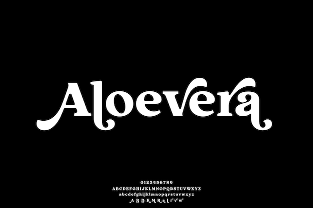 Elegante letra adhesiva vintage decorativa de alfabeto con vector de fuente alternativo