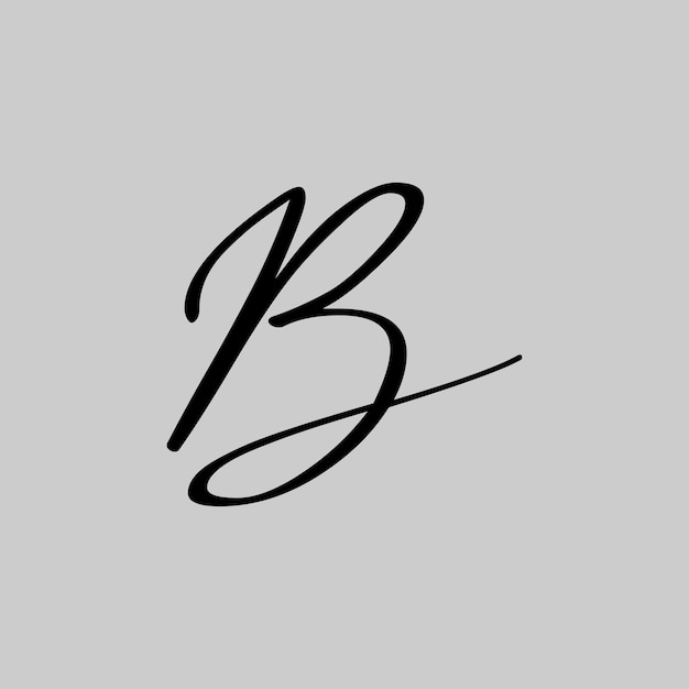 Vector la elegante letra b del logotipo