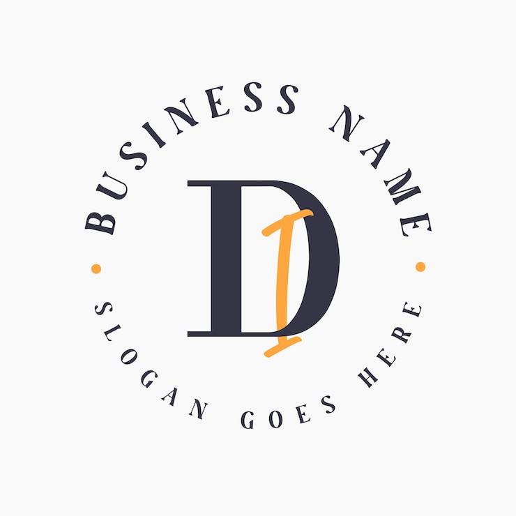 Vector elegante letra di iniciales logotipo para marca corporativa logotipo de letra di para marcas de moda y belleza