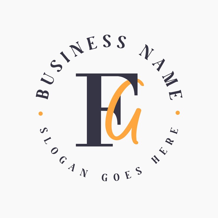 Vector elegante letra fa iniciales logotipo para marca corporativa fa letral logotipo para marcas de moda y belleza