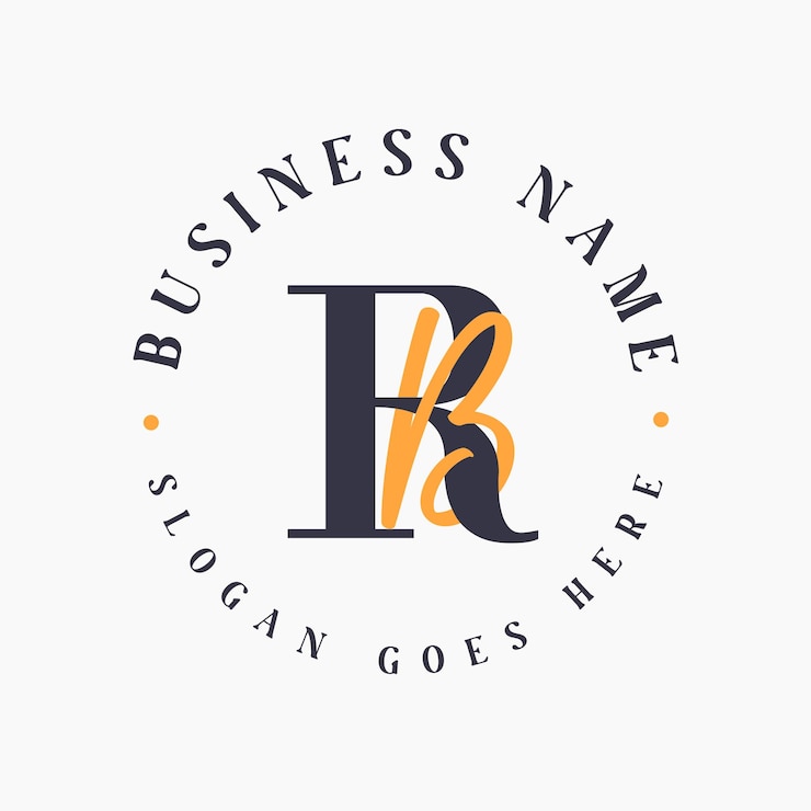 Vector elegante letra rb iniciales logotipo para marca corporativa logotipo de letra rb para marcas de moda y belleza
