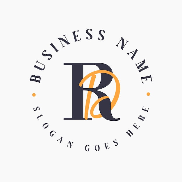Elegante letra RD Iniciales Logotipo para marca corporativa Logotipo de marca RD para marcas de moda y belleza