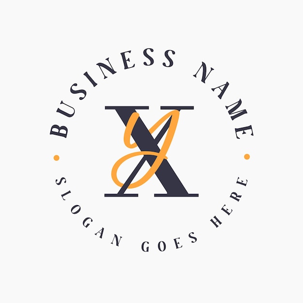 Elegante letra XY Iniciales Logotipo para marca corporativa XY Logotipo de letra para marcas de moda y belleza