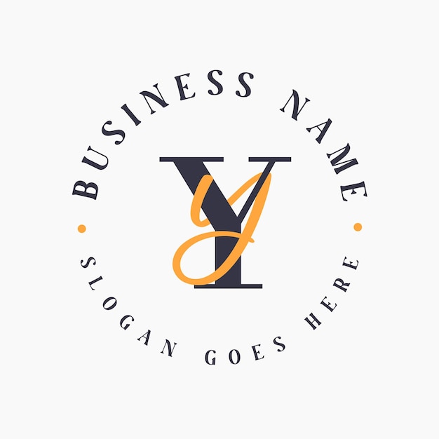 Elegante letra YY Iniciales Logotipo para marca corporativa Logotipo de letra YY para marcas de moda y belleza