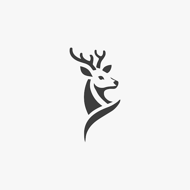 Elegante logo de ciervo